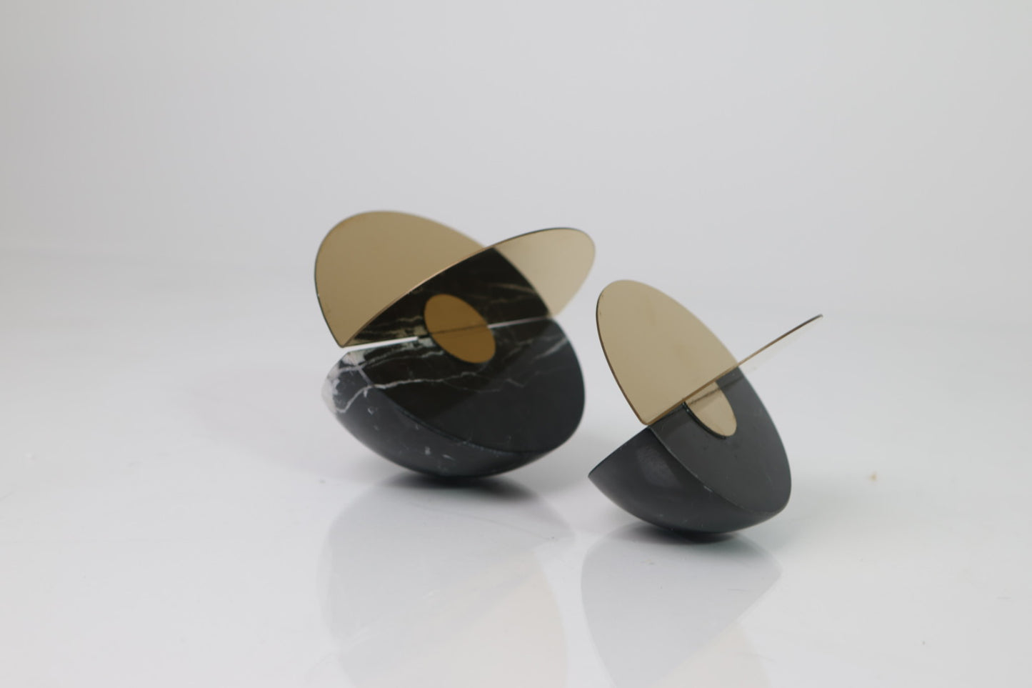 Sphericity Marble Sculptures set of 2