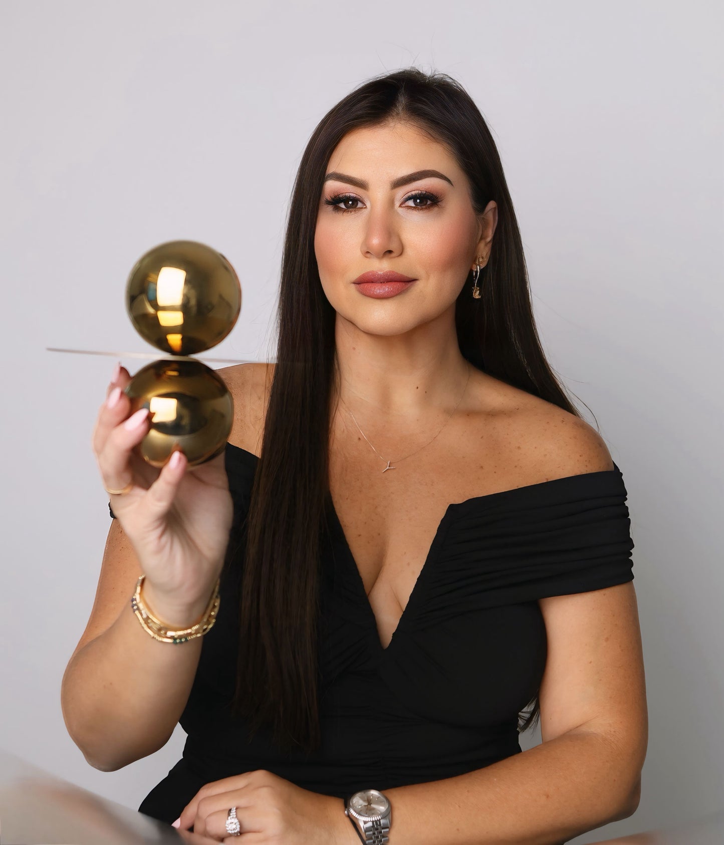 Gold set of 2 Space Orbit